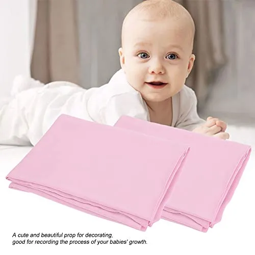 Garosa Wrap Photo Bébé Velours Couverture 120x120 cm Blanc