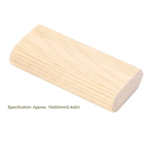 Garosa tenons plats 10 × 50 mm, 50 pièces, hêtre massif