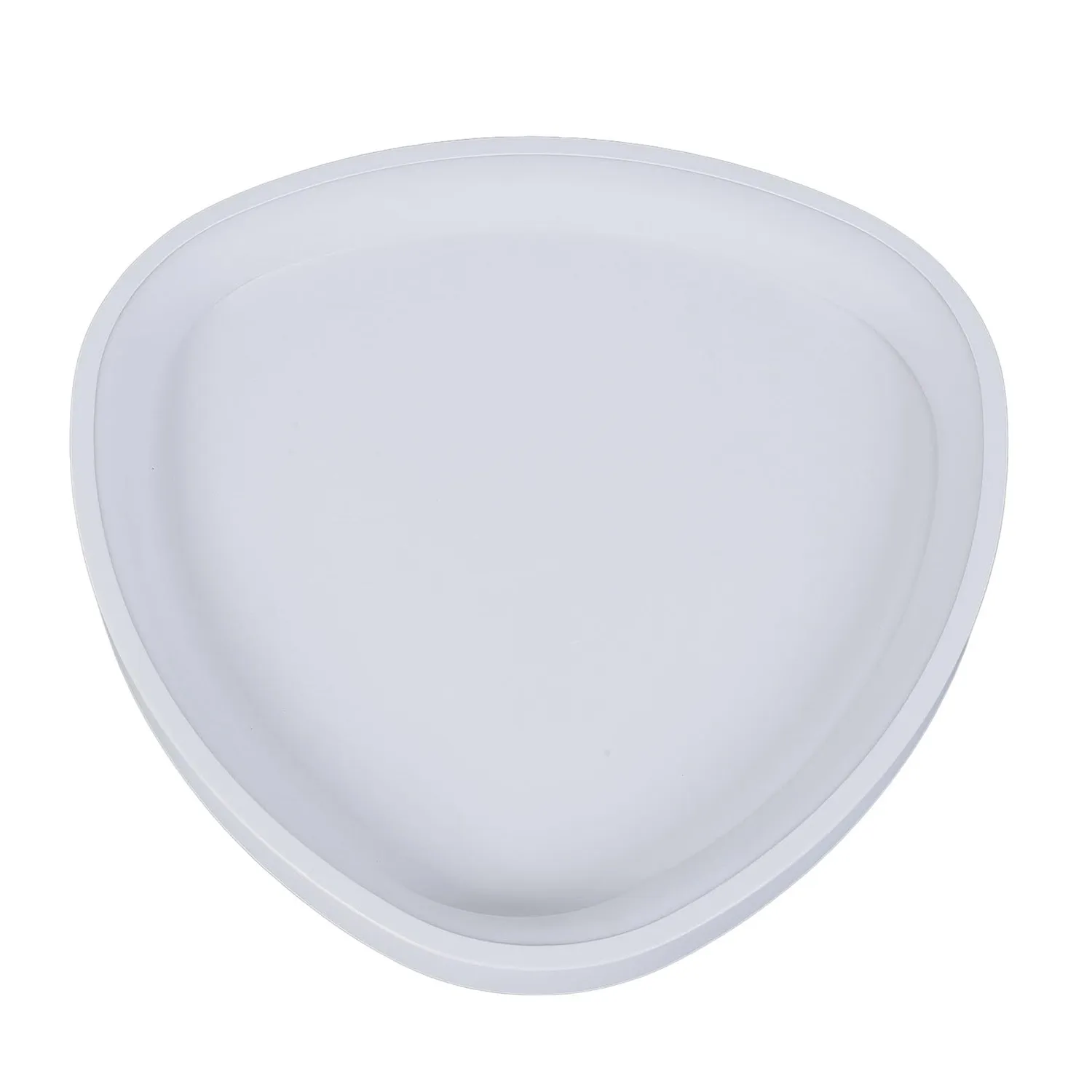 Garosa plafonnier LED triangulaire ovale 42 cm blanc