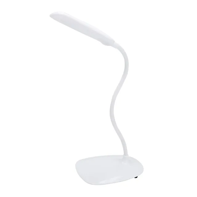 Garosa lampe de bureau LED col de cygne USB rechargeable tactile blanche