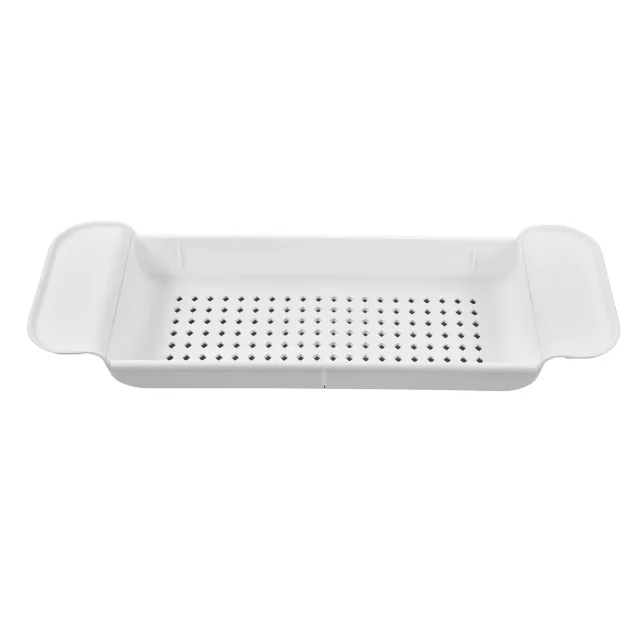 Garosa Plateau Baignoire Extensible Blanc PP Antidérapant