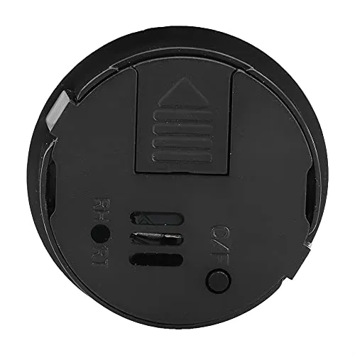 Garosa thermomètre numérique rond noir température et humidité