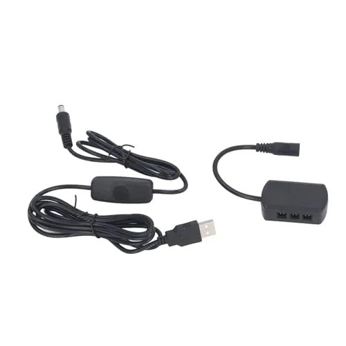 Garosa mini projecteurs LED USB 5 V noirs 4 pièces dimmables