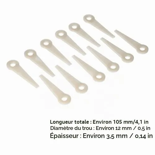 Garosa 4111-007-1001 lames de coupe-bordure 24 pièces PA66