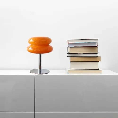 Garosa lampe de chevet tactile LED orange USB 3 intensités