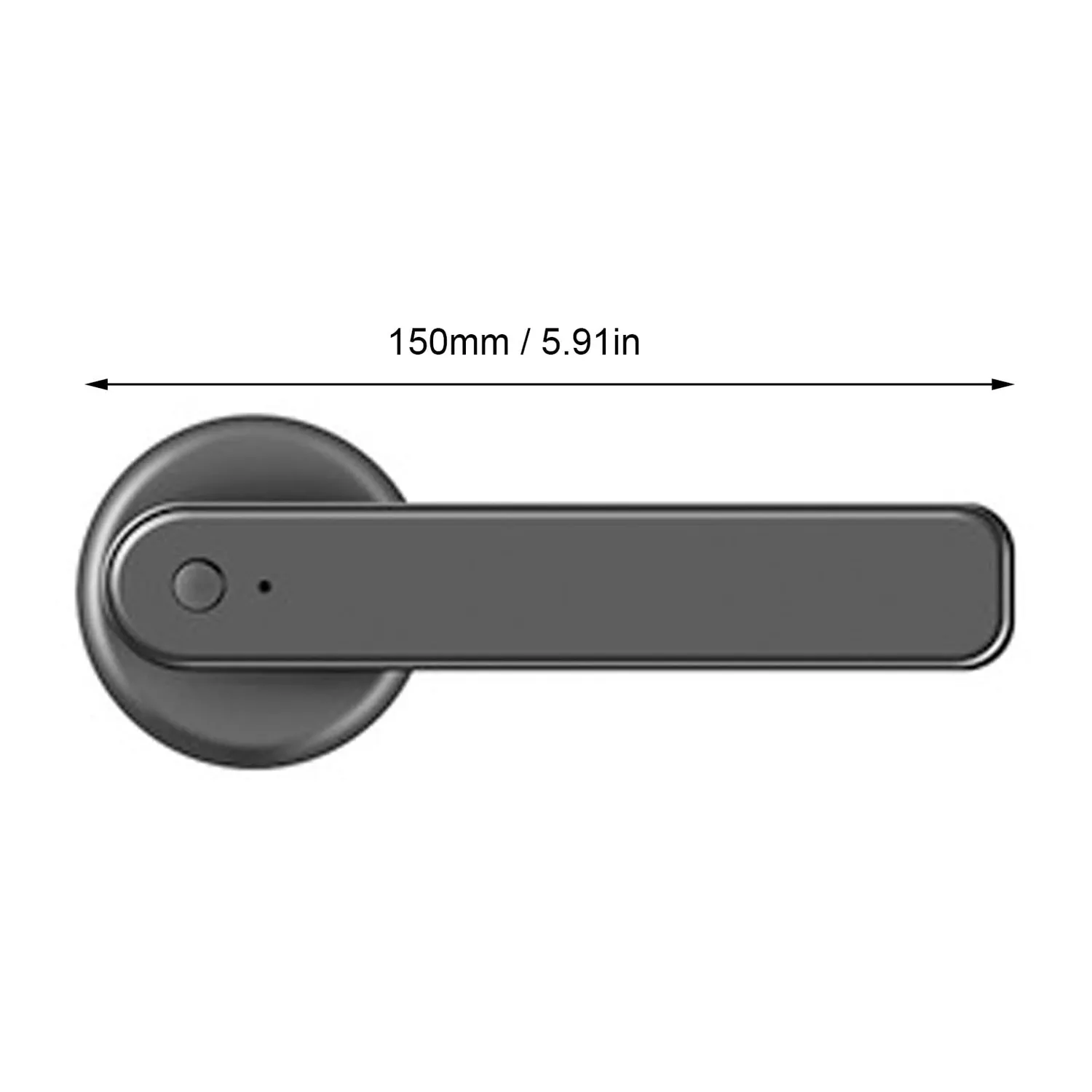 Garosa serrure intelligente à empreinte digitale noire pour porte
