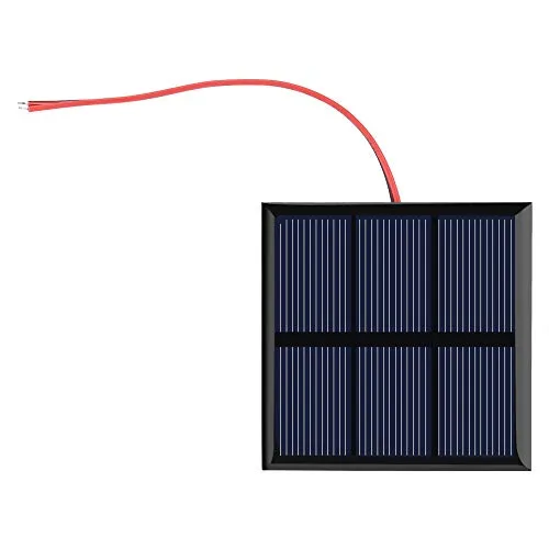 Garosa panneau solaire 0,7 W 1,5 V avec fils, silicium polycristallin