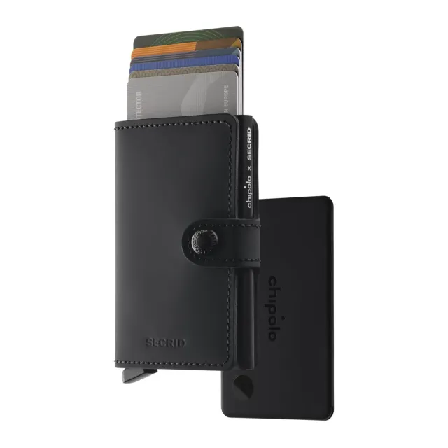 Chipolo Secrid Trackable Miniwallet portefeuille bleu localisable