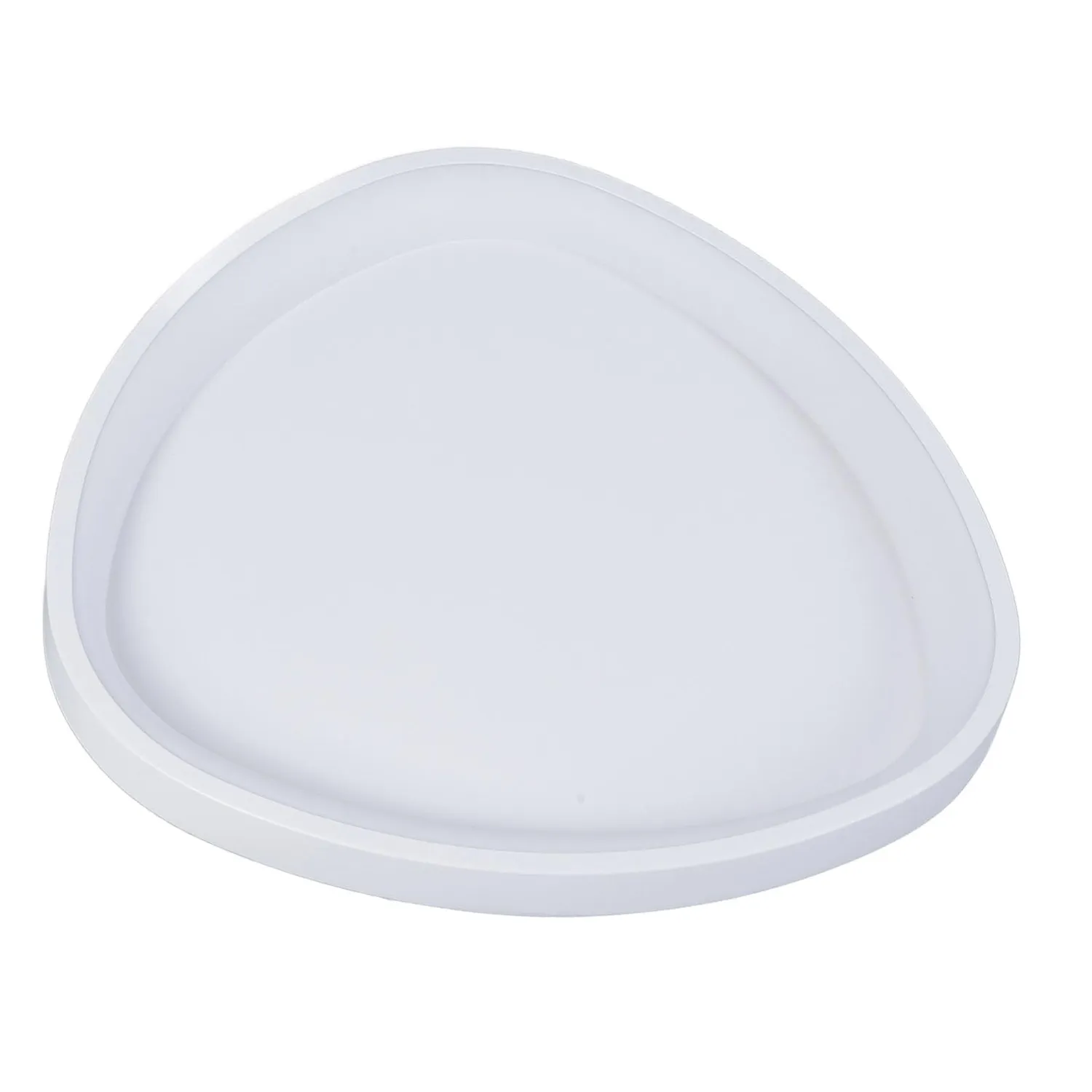 Garosa plafonnier LED triangulaire ovale 42 cm blanc