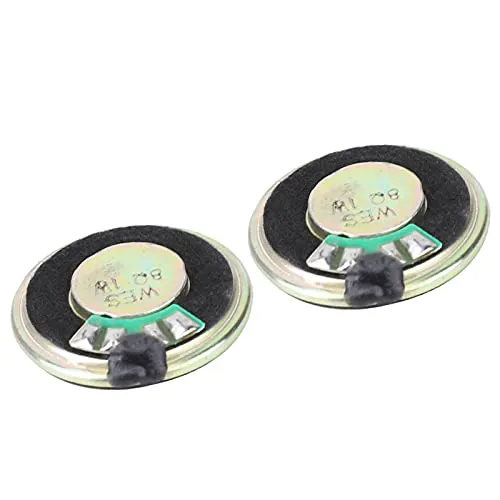 Garosa haut-parleurs 28 mm 8 Ω 1 W lot de 2 avec boîtier métal