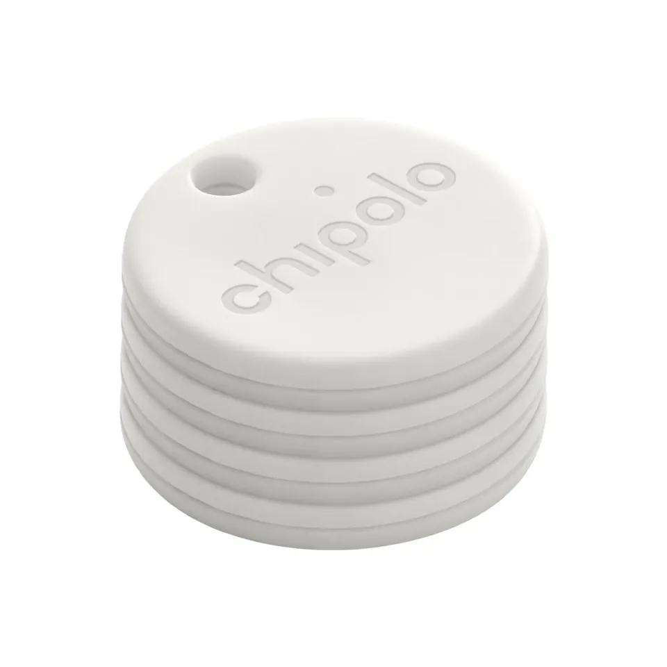 Chipolo ONE Point tracker clés pack de 4 blanc cassé sonore