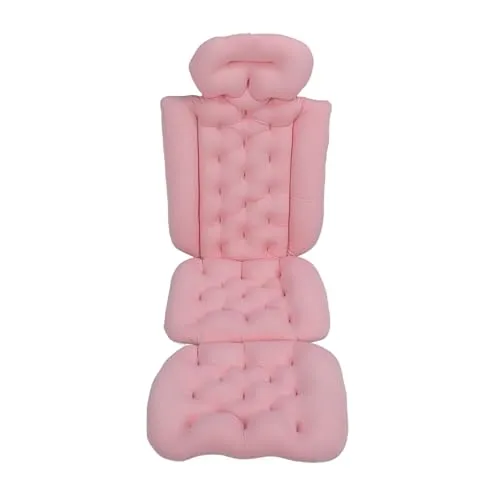Garosa oreiller de bain complet 122 cm noir antidérapant