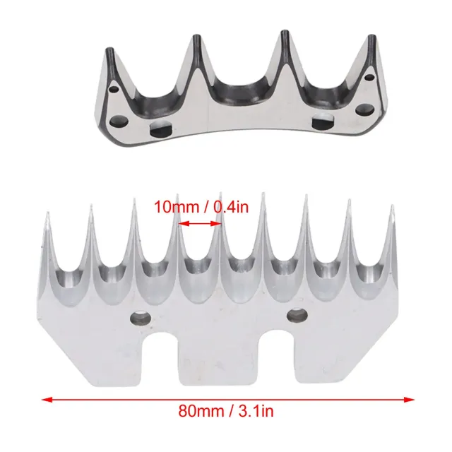 Garosa lame de tonte mouton 9 dents lot de 2 acier carbone