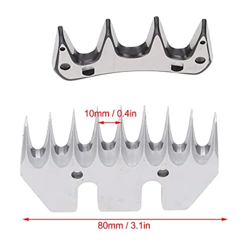Garosa lame de tonte mouton 9 dents lot de 2 acier carbone
