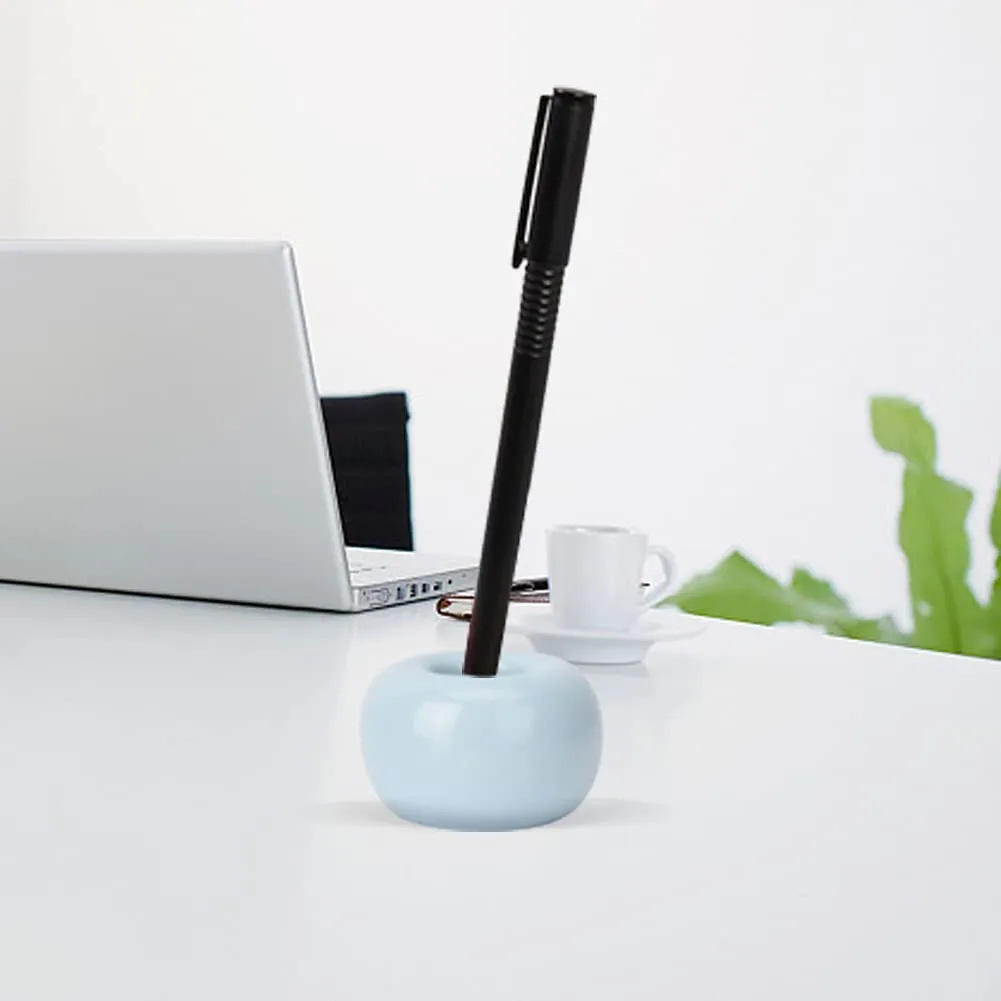 Garosa Porte-brosse à dents donut en céramique bleu