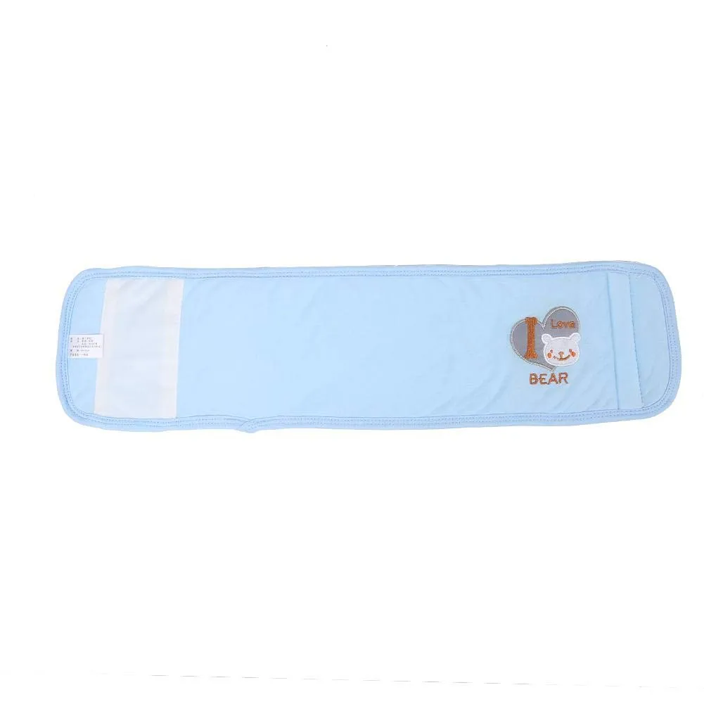 Garosa ceinture de ventre bébé en coton bleu 56 × 16 cm