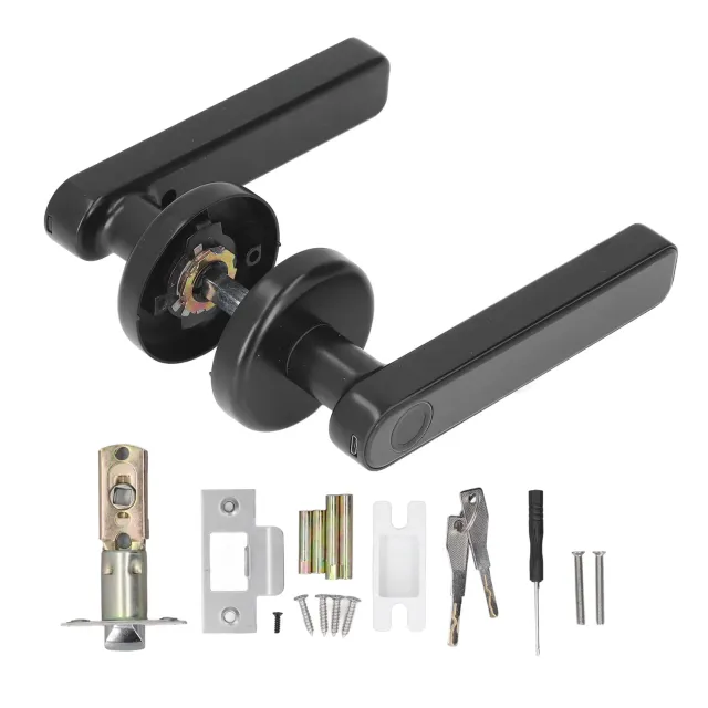 Garosa serrure intelligente à empreinte digitale noire pour porte