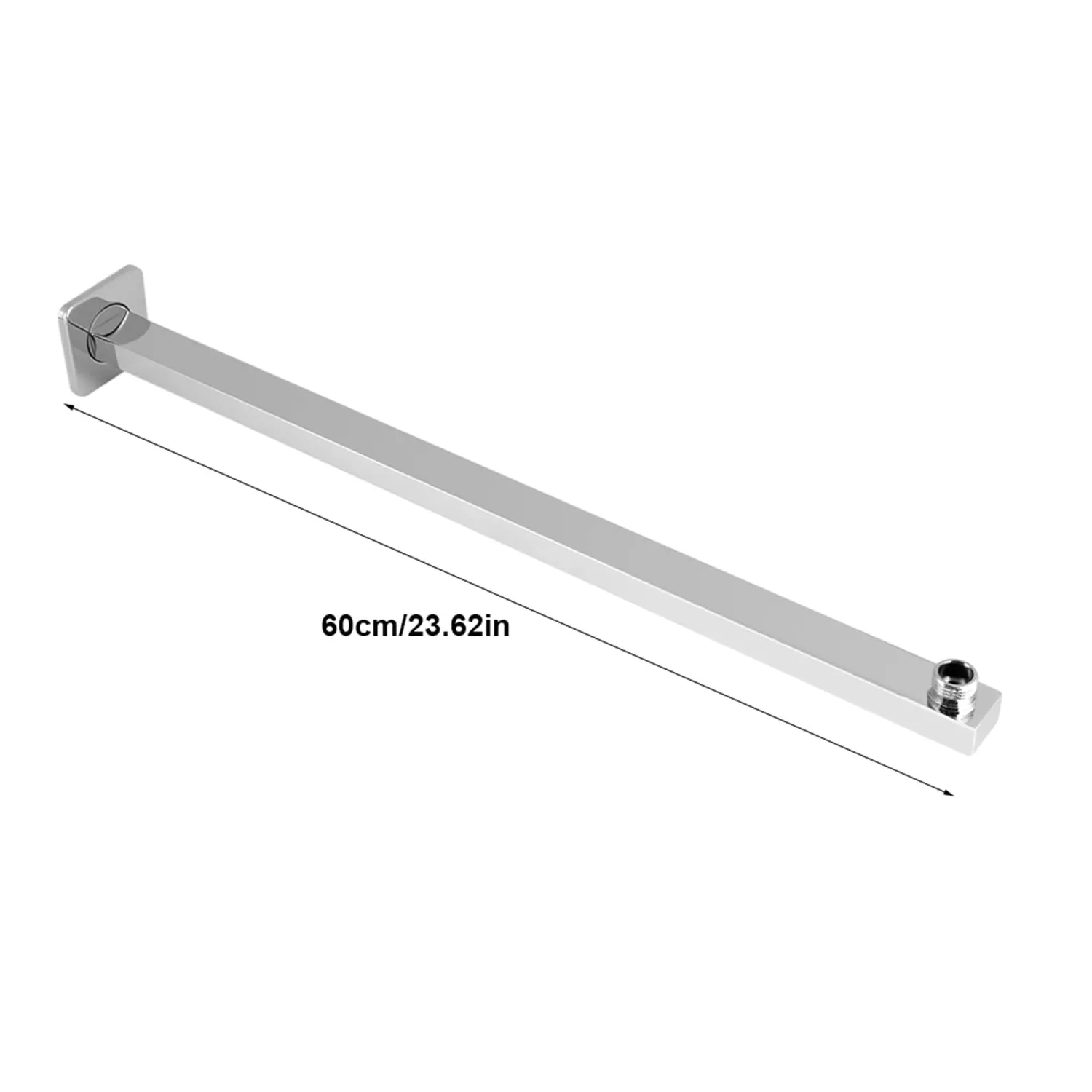 Garosa bras d’extension de douche 60 cm, filetage G1/2 chromé