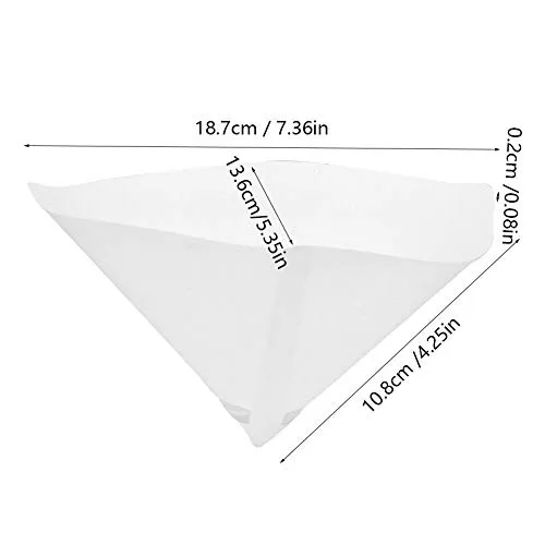 Garosa filtre à peinture conique 100 mailles 13,6 cm 50 pièces papier