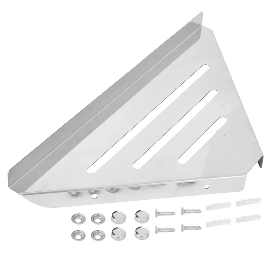 Garosa étagère d’angle de douche triangulaire inox à percer