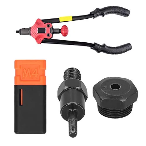 Garosa Tête de pistolet à riveter M4 en acier allié