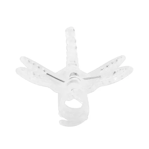 Garosa pince d’orchidée 3,5 × 3,5 cm transparente, lot de 100