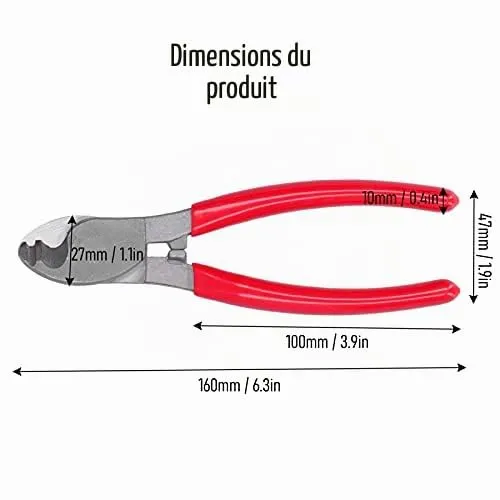 Garosa Coupe-Câble LK-22A Acier Carbone 25mm²
