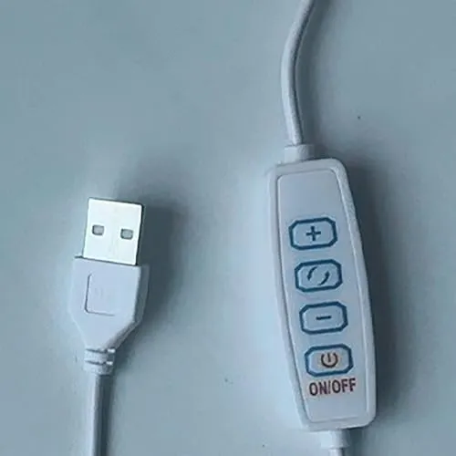 Garosa lampe de chevet tactile LED orange USB 3 intensités