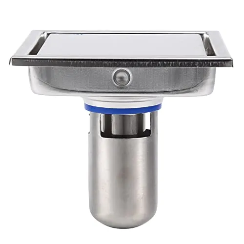 Garosa drain de sol carré 110 mm inox 304 avec filtre amovible