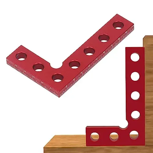 Garosa chercheur de centre carré règle de centrage en aluminium rouge